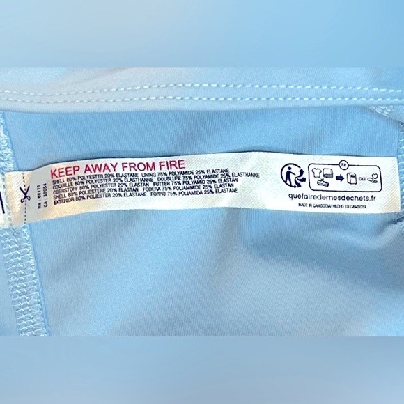 Free People Free Movement, Back It Up Jumpsuit, Light Blue, Size Large - Picture 9 of 9